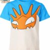 Kingler Classic Design Pokemon Shirt, Eye-catching Pokemon Apparel