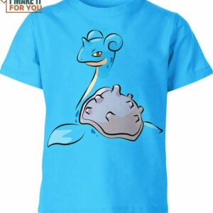 Lapras Classic Design Pokemon Shirt, Unique 3D Pokemon T-Shirt for Anime Fans