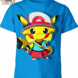 Leaf x Pikachu Pokemon Shirt, Perfect Pokemon Gift Idea