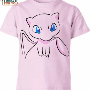 Mew Classic Design Pokemon Shirt, Pokemon 3D T-Shirts for Sale
