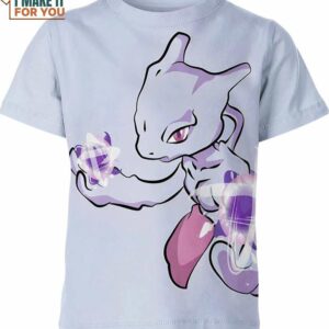 Mewtwo Classic Design Pokemon Shirt, Unique Pokemon Gifts
