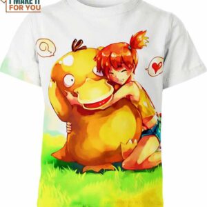 Misty And Psyduck Pokemon Shirt, Perfect Present for Pokemon Fans