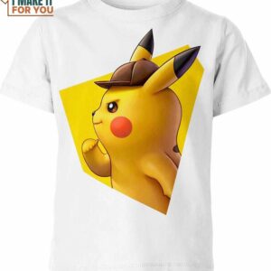 Pikachu Detetive 3D Pokemon Shirt, Unique Presents for the Stylish Pokemon Lover