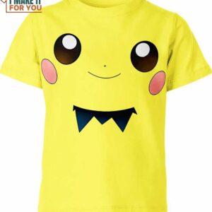Pikachu Funny Face Pokemon Shirt, Cool Pokemon Gifts