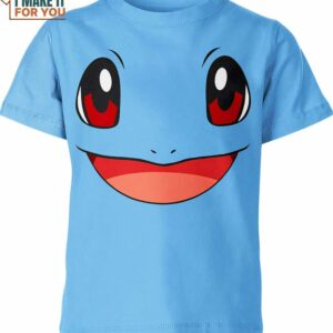 Squirtle Cute Face Pokemon Shirt, Perfect for Showing Your Love for the Pokemon