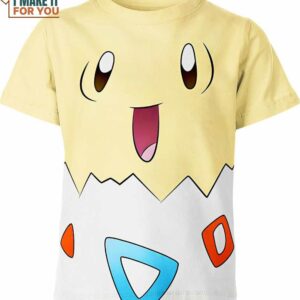 Togepi Happy Face Pokemon Shirt, Pokemon Graphic Tees