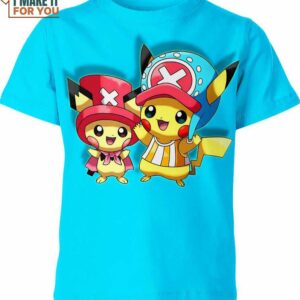 Tony Tony Chopper One Piece x Pikachu Pokemon Shirt, Cool Pokemon Shirts