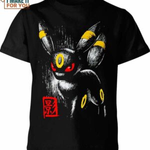 Umbreon Black Design Pokemon Shirt, Unique Pokemon Design