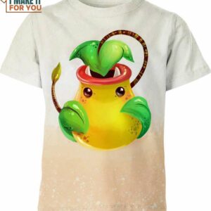 Victreebel 3D Printed Pokemon Shirt, Unique 3D Pokemon T-Shirt for Anime Fans Victreebel 3D Printed Pokemon Shirt, Unique 3D Pokemon T-Shirt for Anime Fans