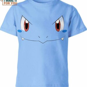 Wartortle Happy Face Pokemon Shirt, Pokemon 3D Tee for Anime Lovers