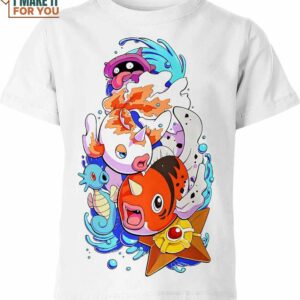 Water Pokemon Shirt, Stylish Apparel Water Pokemon Lover