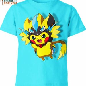 Zeraora x Pikachu Pokemon Shirt, Ideal Pokemon Gift for Friends and Family