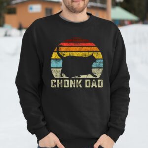 Chonk Cat Dad Funny Retro Style Shirt Daddy Cats Gift 3