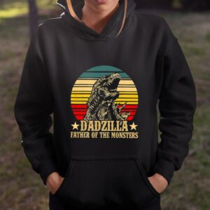 Dadzilla Father Of The Monsters Retro Vintage T Shirt A Good Fathers Day Gift 2