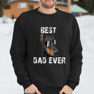 Doberman Pinscher Best Dad Ever Shirt Funny Fathers Day Gifts 3
