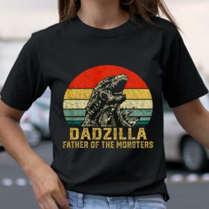Dadzilla Father Of The Monsters Vintage Shirt Best Fathers Day Presents 2
