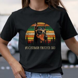 Doberman Pinscher Dad Retro Vintage Shirt Gift for Dog Lover 3