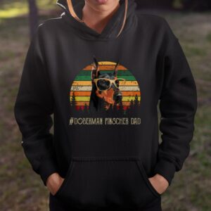 Doberman Pinscher Dad Retro Vintage Shirt Gift for Dog Lover 4