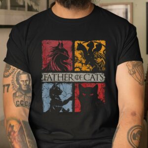 Father of Cats Shirt Father Day Gift for Cat Lover 3