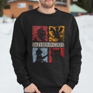 Father of Cats Shirt Father Day Gift for Cat Lover 4