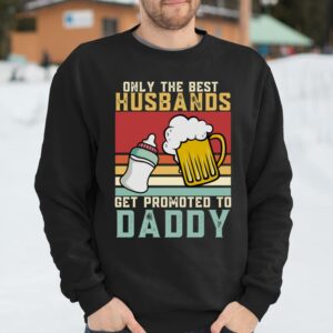 Only The Best Husbands Get Promoted To Daddy Beer Milk Bottle Shirt Beer Lover Funny Shirt for Father Day 4
