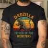 Retro Dadzilla Father Of The Monsters T-Shirt, Father’s Day Gift for Dad