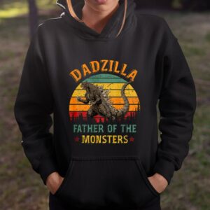 Retro Dadzilla Father Of The Monsters T Shirt Fathers Day Gift for Dad 2