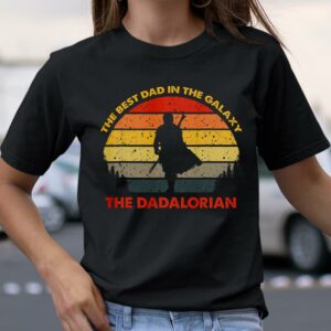 Retro The Dadalorian Best Dad In The Galaxy Shirt Fathers Day Vintage Gift 2
