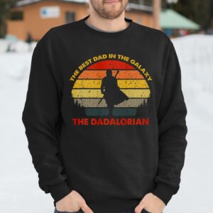 Retro The Dadalorian Best Dad In The Galaxy Shirt Fathers Day Vintage Gift 3