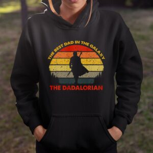 Retro The Dadalorian Best Dad In The Galaxy Shirt Fathers Day Vintage Gift 4