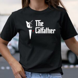 The CatFather T Shirt Funny Cat Dad T Shirt 3