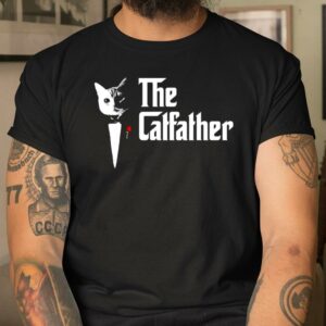 The CatFather T Shirt Funny Cat Dad T Shirt 4