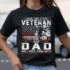 Veteran Shirt I Have Two Titles Veteran And Dad American Flag T-Shirt, Gifts To Give Dad