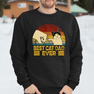 Vintage Best Cat Dad Ever T Shirt Funny Cat Daddy Gift on Father Day 2