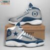 NFL Dallas Cowboys America Team Grey Dark Blue Air Jordan 13 Shoes, Dallas Cowboys Sport Sneaker for Fan