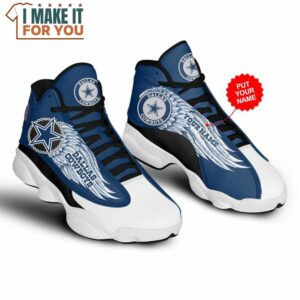 NFL Dallas Cowboys Custom Name Swing Air Jordan 13 Shoes Personalized Cowboys Gifts 2