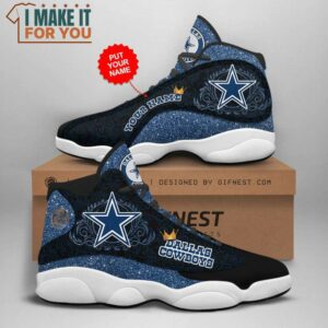 NFL Dallas Cowboys Custom Name Special Style Air Jordan 13 Shoes Best Dallas Cowboys Gifts 3