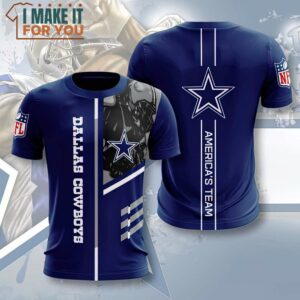 NFL Dallas Cowboys America’s Team 3D T-Shirt, Unique Cowboys Gift