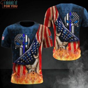 NFL Dallas Cowboys American Flag 3D T-Shirt, Best Dallas Cowboys Gifts