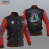 NFL Dallas Cowboys Black Red Football Receiver Star Gloves Baseball Jacket, Dallas Cowboys Gift Ideas