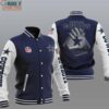 NFL Dallas Cowboys Dark Blue Football Receiver Gloves Baseball Jacket, Unique Cowboys Gift