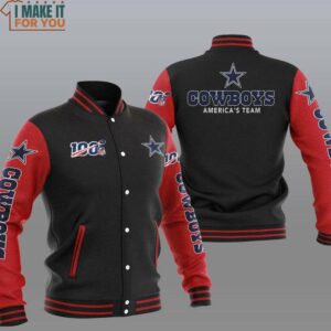 NFL Dallas Cowboys Dark Red America Team Baseball Jacket, Top-Rated Cowboys Gifts