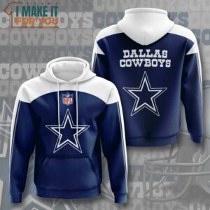 NFL Dallas Cowboys Blue Star Pullover Hoodie, Dallas Cowboys Gifts for Men