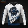 NFL Dallas Cowboys Custom Name Beautifull White Blue Design Pullover Hoodie, Dallas Cowboys Gifts for Men