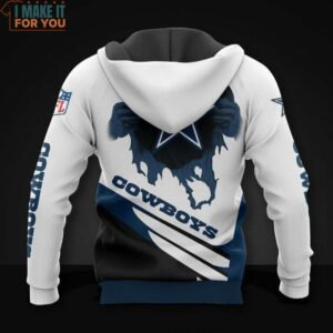NFL Dallas Cowboys Cool Logo Paper Tear Graphic 3D Hoodie Dallas Cowboys Gifts for Men 2