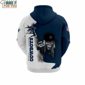 NFL Dallas Cowboys Maiden Ultra Death Graphic 3D Hoodie Cowboys Gifts for Him 2