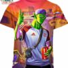 Adidas Piccolo 3D Shirt, Dragon Ball Z Gifts for Anime Lovers