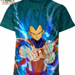 Samurai Vegeta Dragon Ball Z Shirt, Super Saiyan apparel