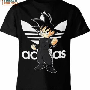 Son Goku Adidas Shirt, Dragon Ball Z gifts for anime lovers