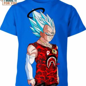 Vegeta Bape 3D Shirt, Dragon Ball Z gift ideas for birthdays